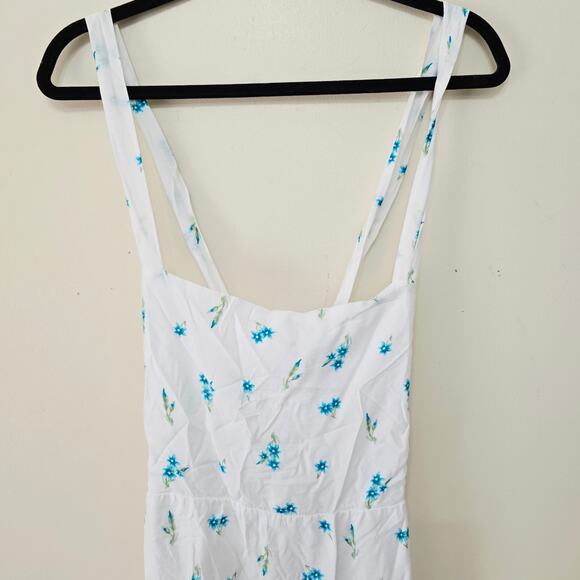 New Show Me Your Mumu Marmont Midi Dress Blue Floral Women's Size L NWT - Picture 8 of 13